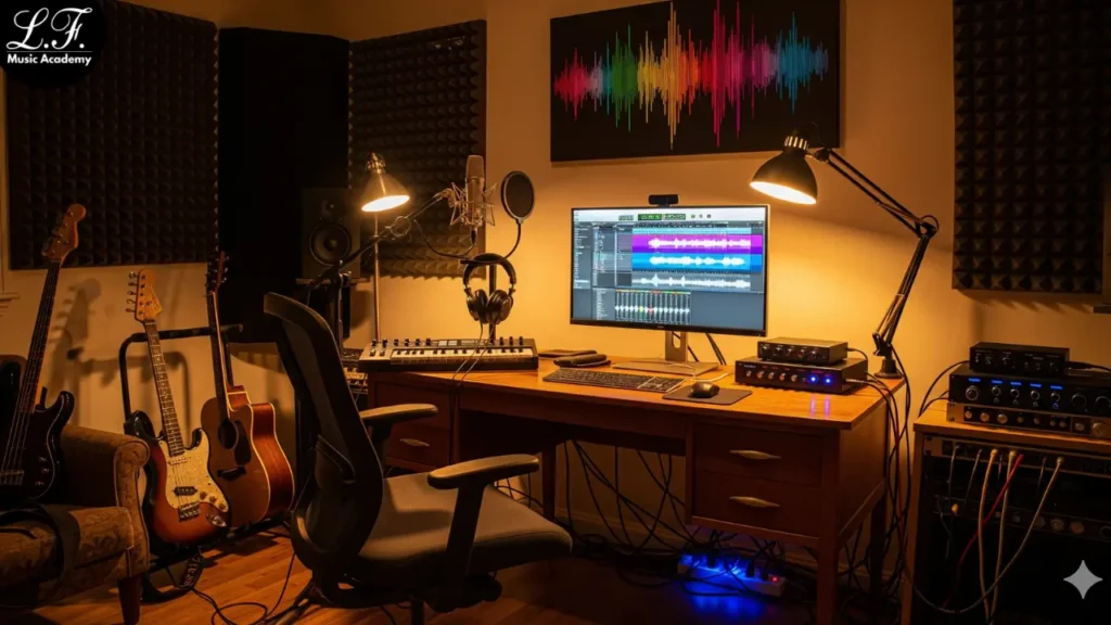 como montar um home studio simples