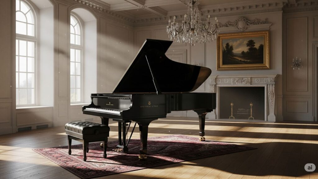 Origem do Piano: Piano de cauda moderno